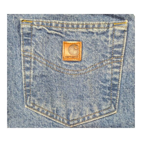 Carhartt Vintage Denim Jeans Mens Size 44x32 Medium Wash Wear Relaxed B17 STW - Picture 4 of 8